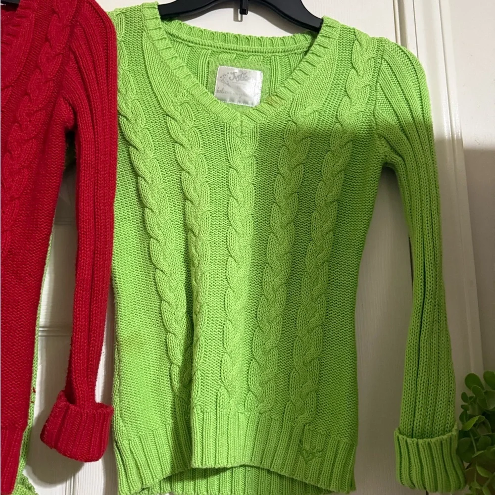 Bundle of 2 Justice Cable-Knit Sweaters
